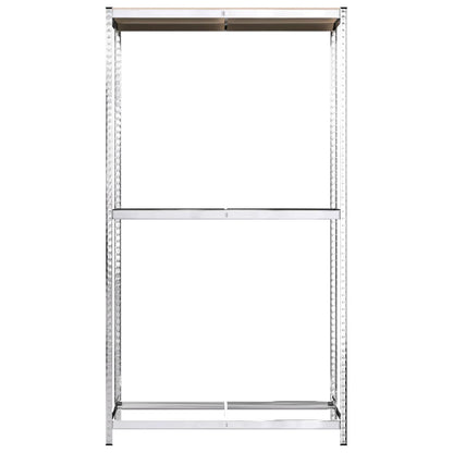 vidaXL Porte-pneus à 2 niveaux Argenté 110x40x180 cm Acier