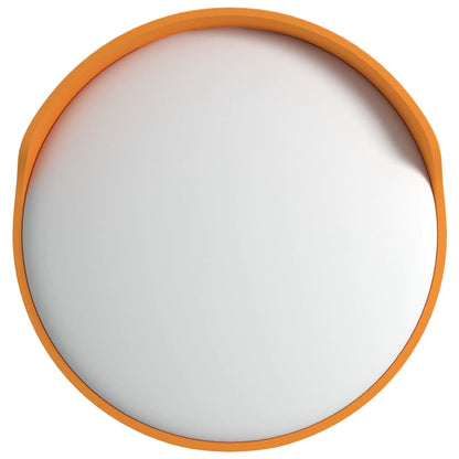 vidaXL Miroir de traffic convexe extérieur Orange Ø30 cm Polycarbonate