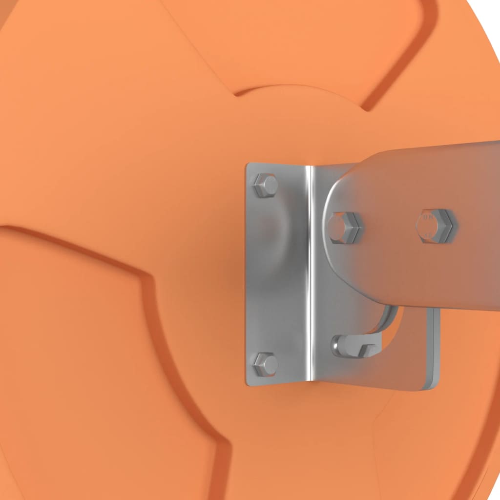 vidaXL Miroir de traffic convexe extérieur Orange Ø30 cm Polycarbonate