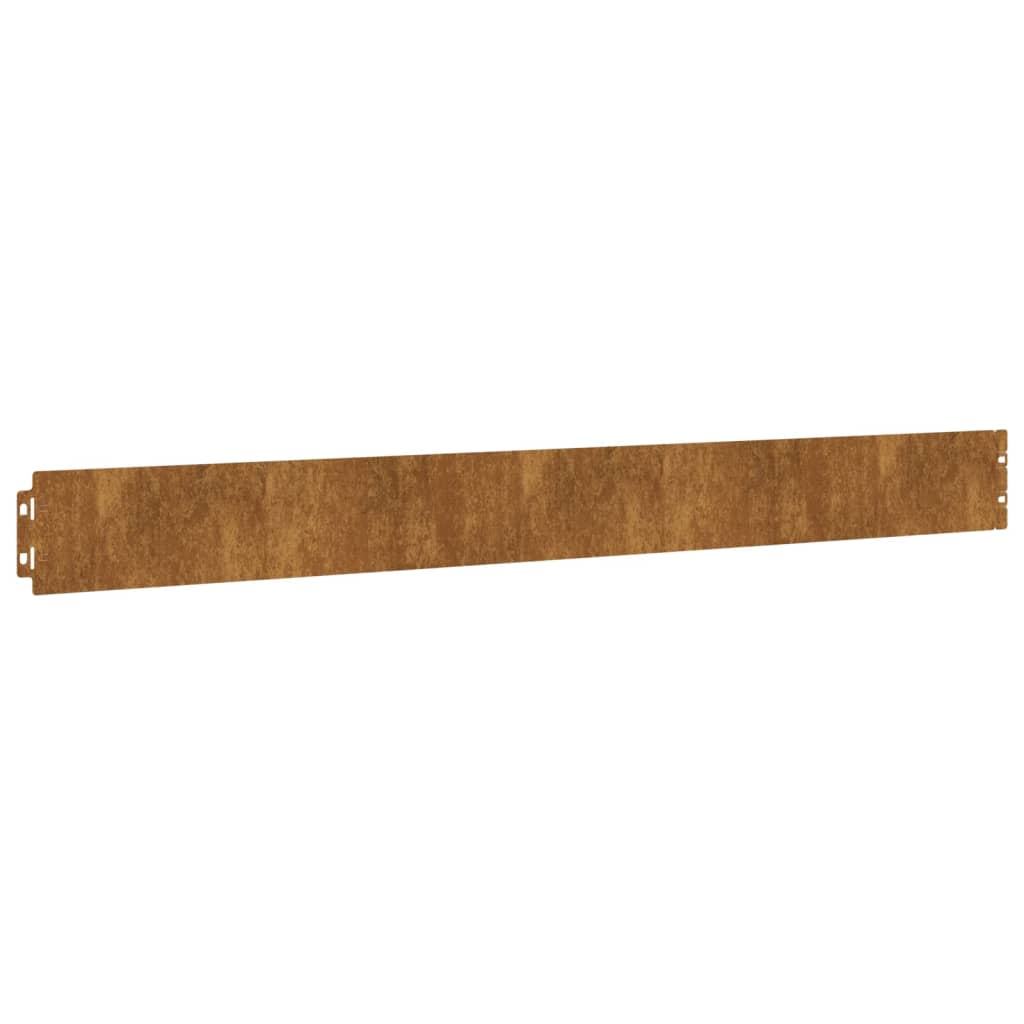 vidaXL Bordures de pelouse 10 pcs 10x103 cm acier corten flexible