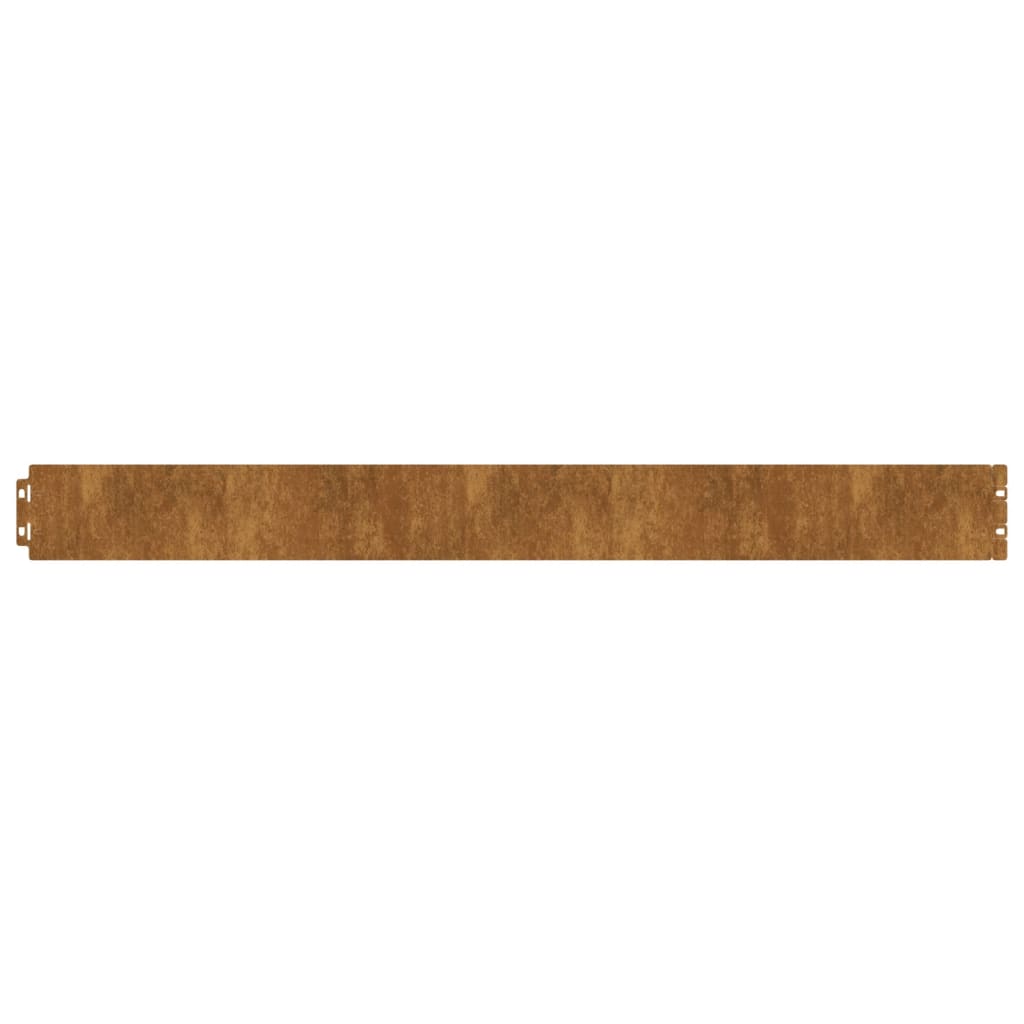 vidaXL Bordures de pelouse 50 pcs 10x103 cm acier corten flexible