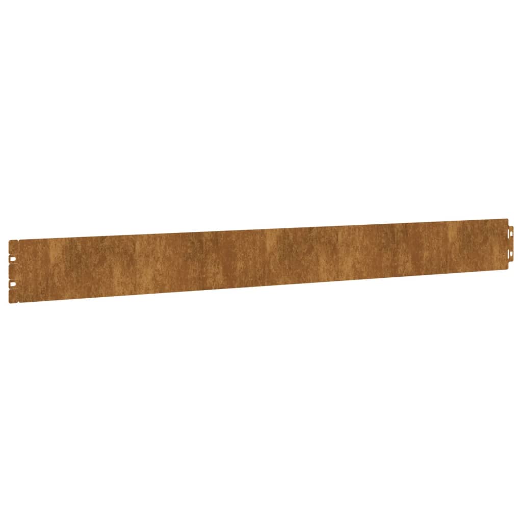vidaXL Bordures de pelouse 50 pcs 10x103 cm acier corten flexible