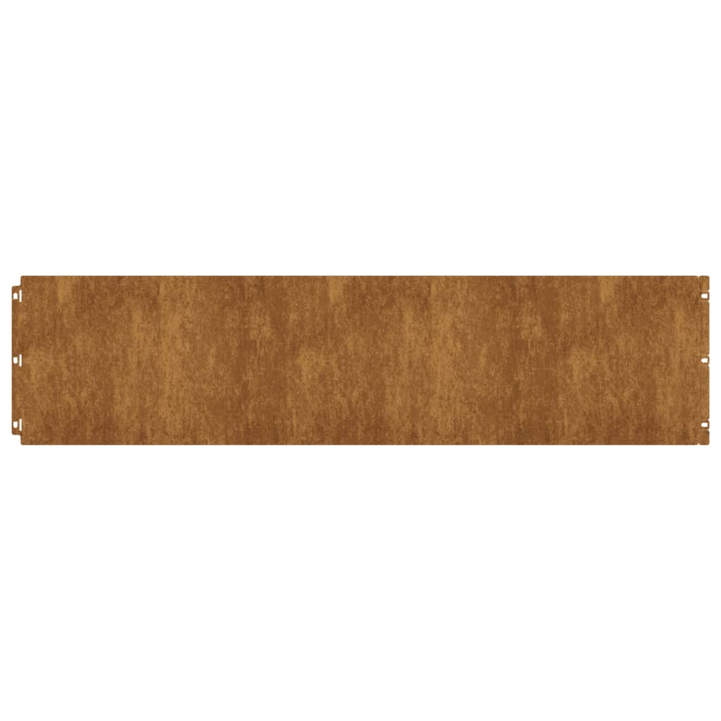 vidaXL Bordures de pelouse 10 pcs 25x103 cm acier corten flexible