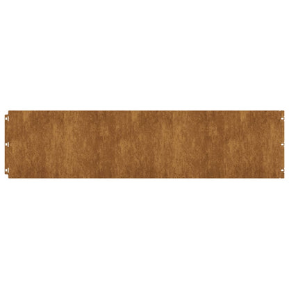 vidaXL Bordures de pelouse 10 pcs 25x103 cm acier corten flexible