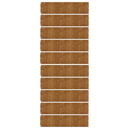 vidaXL Bordures de pelouse 10 pcs 25x103 cm acier corten flexible