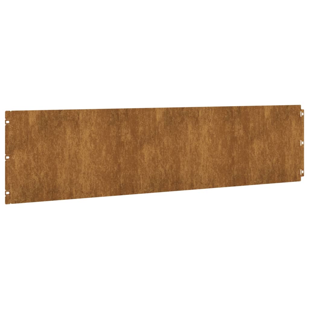 vidaXL Bordures de pelouse 10 pcs 25x103 cm acier corten flexible