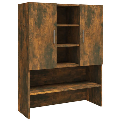 vidaXL Armoire de machine à laver Chêne fumé Bois d’ingénierie