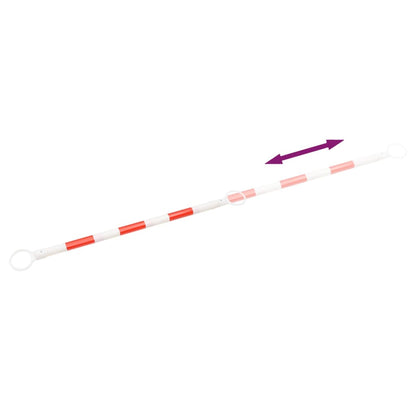 vidaXL Barres de cônes de circulation rétractables 10pcs ABS 116-197cm