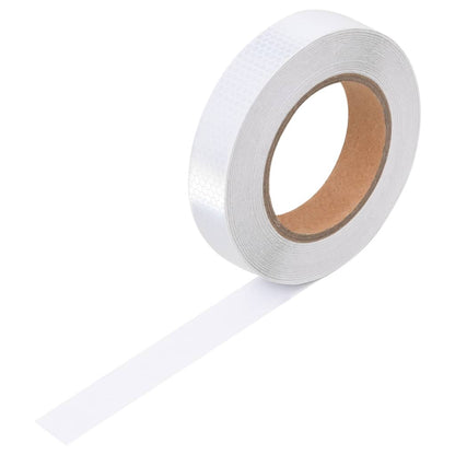 vidaXL Bande réfléchissante Blanc 2,5 cmx20 m PVC