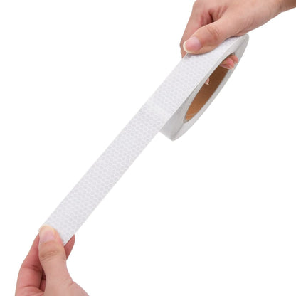 vidaXL Bande réfléchissante Blanc 2,5 cmx20 m PVC