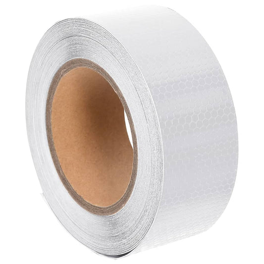 vidaXL Bande réfléchissante Blanc 5 cmx20 m PVC
