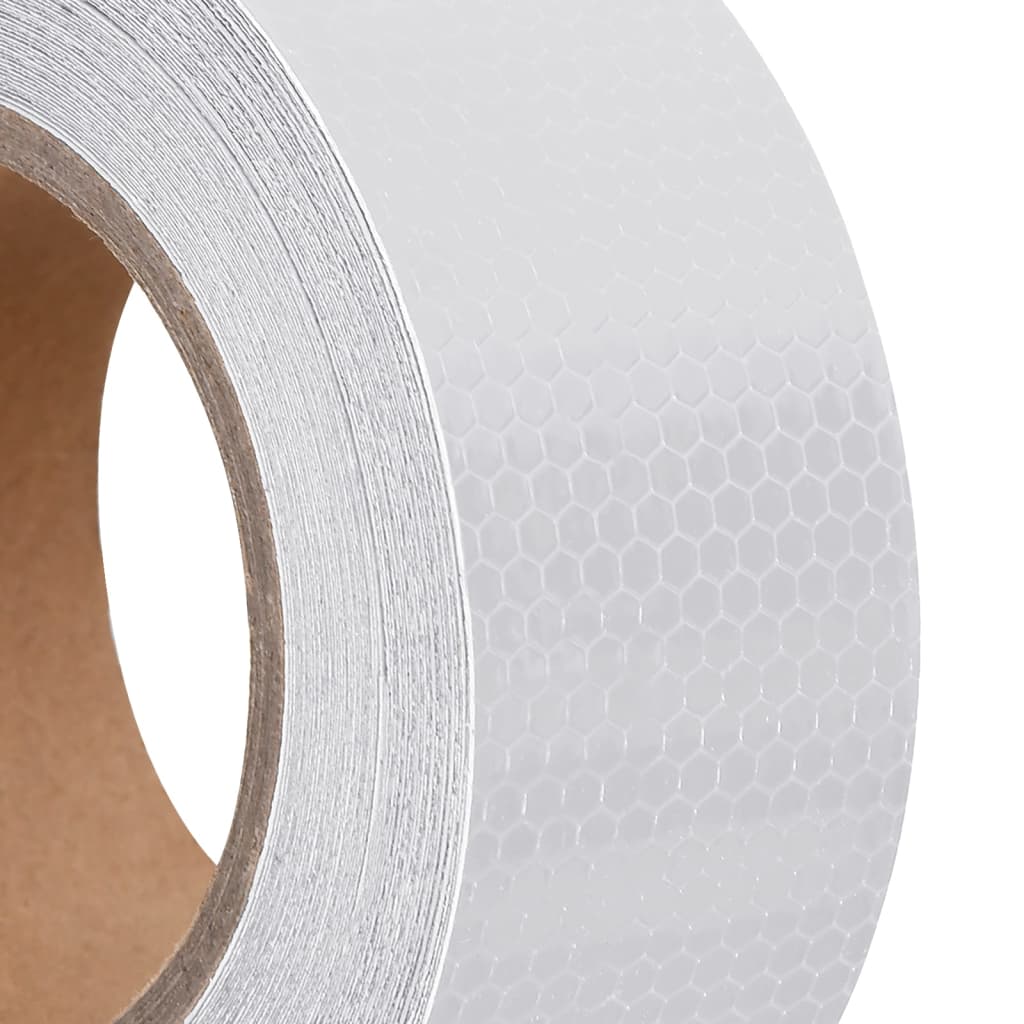 vidaXL Bande réfléchissante Blanc 5 cmx20 m PVC