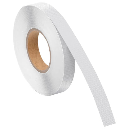 vidaXL Bande réfléchissante Blanc 2,5 cmx50 m PVC