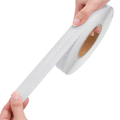 vidaXL Bande réfléchissante Blanc 2,5 cmx50 m PVC