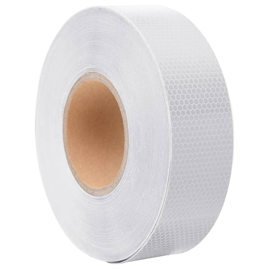 vidaXL Bande réfléchissante Blanc 5 cmx50 m PVC
