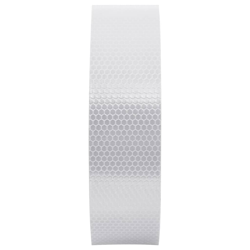 vidaXL Bande réfléchissante Blanc 5 cmx50 m PVC