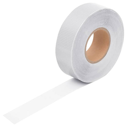 vidaXL Bande réfléchissante Blanc 5 cmx50 m PVC