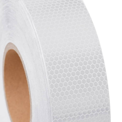 vidaXL Bande réfléchissante Blanc 5 cmx50 m PVC