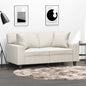 vidaXL Coussins décoratifs lot de 2 Crème 40x40 cm Similicuir