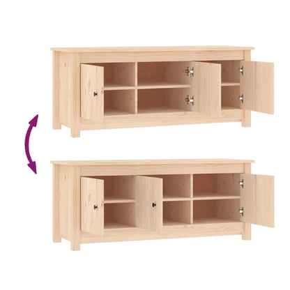 vidaXL Armoire à chaussures 110x38x45,5 cm Bois de pin massif