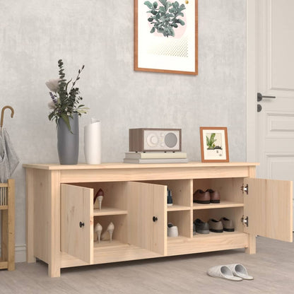 vidaXL Armoire à chaussures 110x38x45,5 cm Bois de pin massif