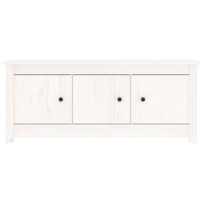 vidaXL Armoire à chaussures Blanc 110x38x45,5 cm Bois de pin massif