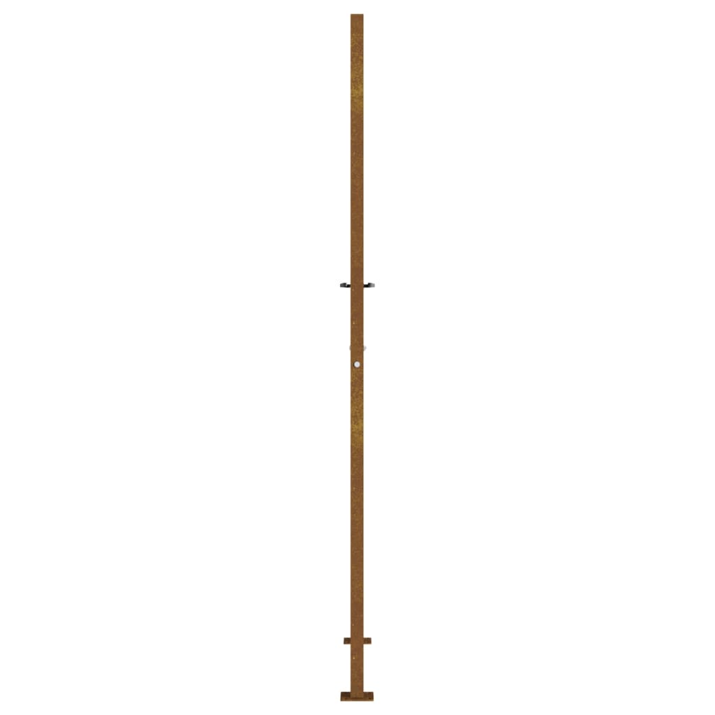 vidaXL Portail de jardin 105x205 cm acier corten conception de l'arbre