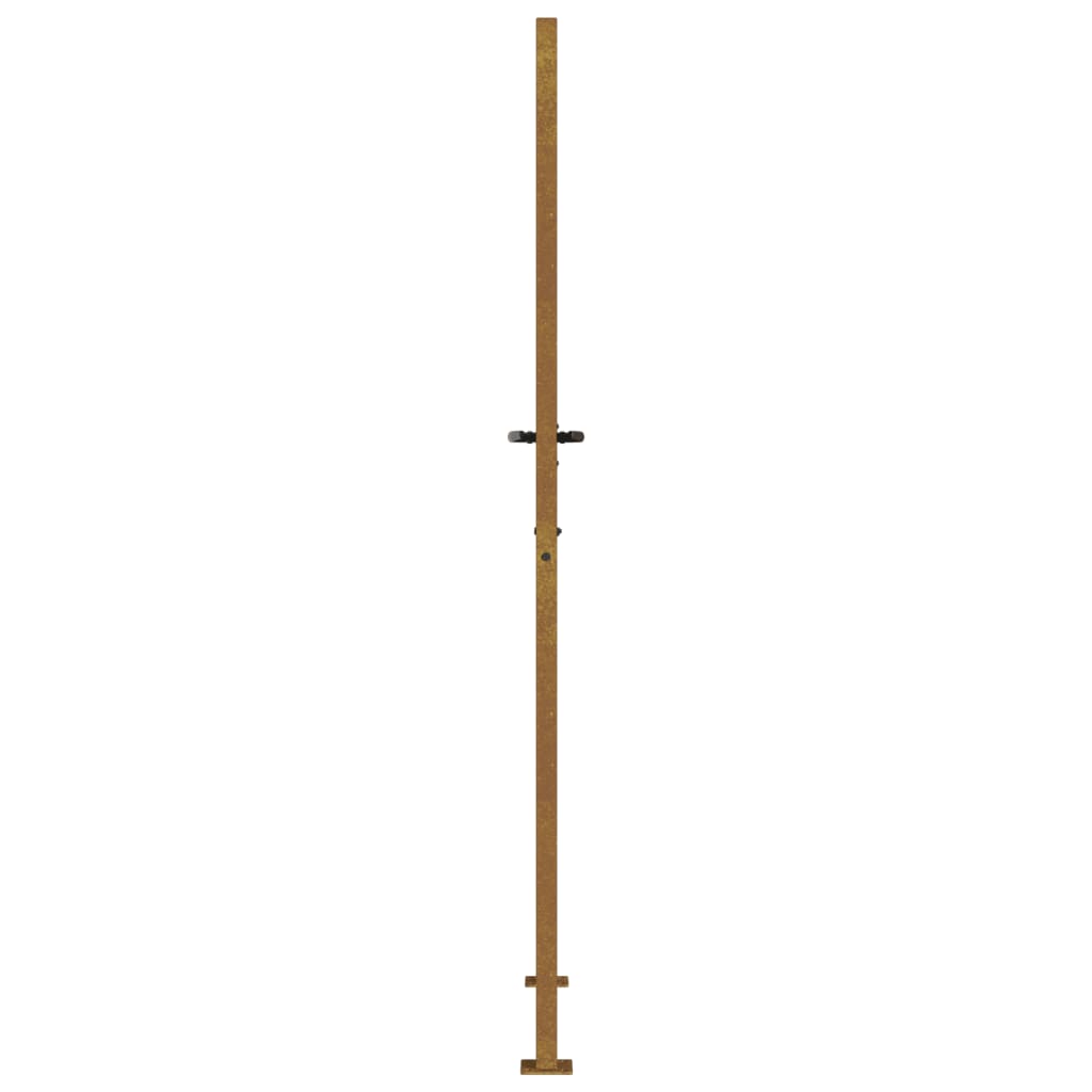 vidaXL Portail de jardin 105x180 cm acier corten conception d'herbe