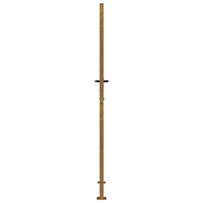 vidaXL Portail de jardin 105x205 cm acier corten conception d'herbe