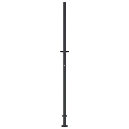 vidaXL Portail de jardin anthracite 105x205 cm acier design de bambou