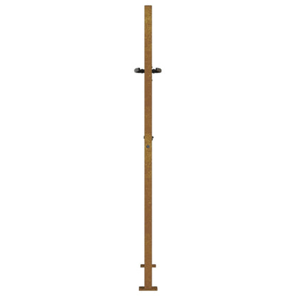 vidaXL Portail de jardin 105x130 cm acier corten design de bambou