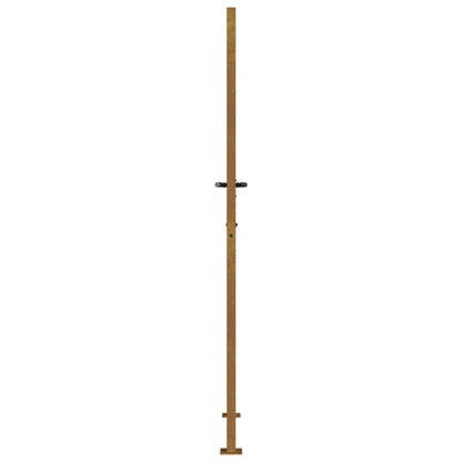 vidaXL Portail de jardin 105x205 cm acier corten design de bambou