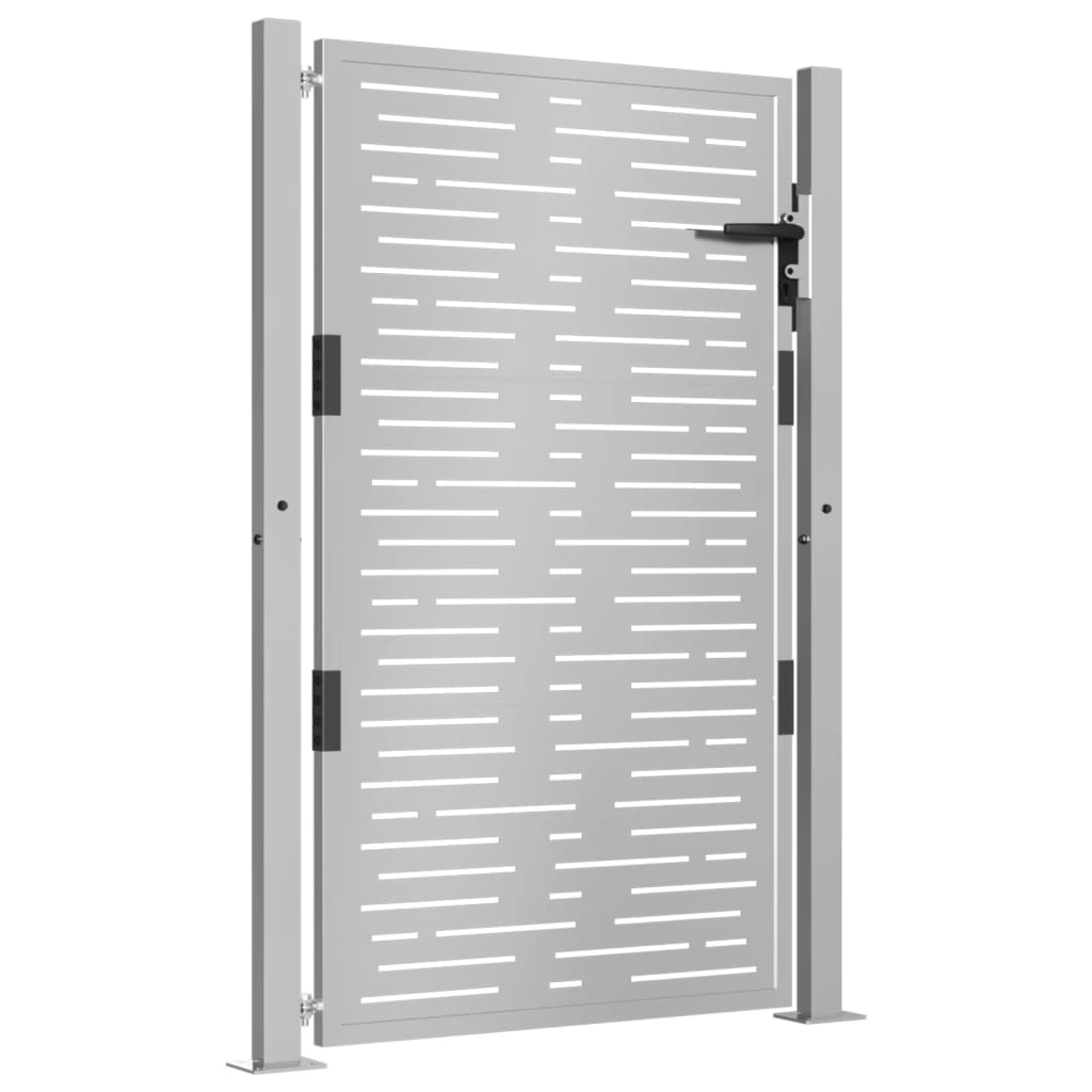 vidaXL Portail de jardin 105x130 cm acier corten conception de carré