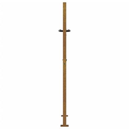 vidaXL Portail de jardin 105x155 cm acier corten conception de carré