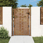 vidaXL Portail de jardin 105x155 cm acier corten conception de carré