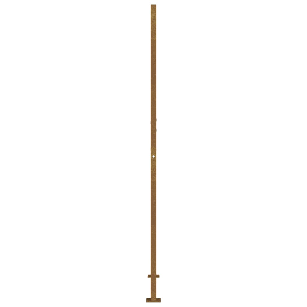 vidaXL Portail de jardin 105x180 cm acier corten conception de carré
