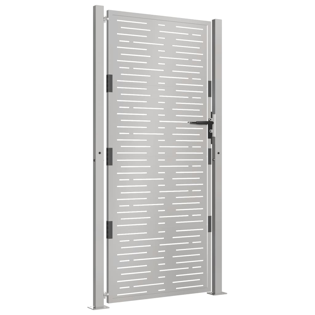 vidaXL Portail de jardin 105x205 cm acier corten conception de carré