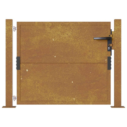 vidaXL Portail de jardin 105x105 cm acier corten