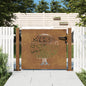 vidaXL Portail de jardin 105x80 cm acier corten conception de l'arbre