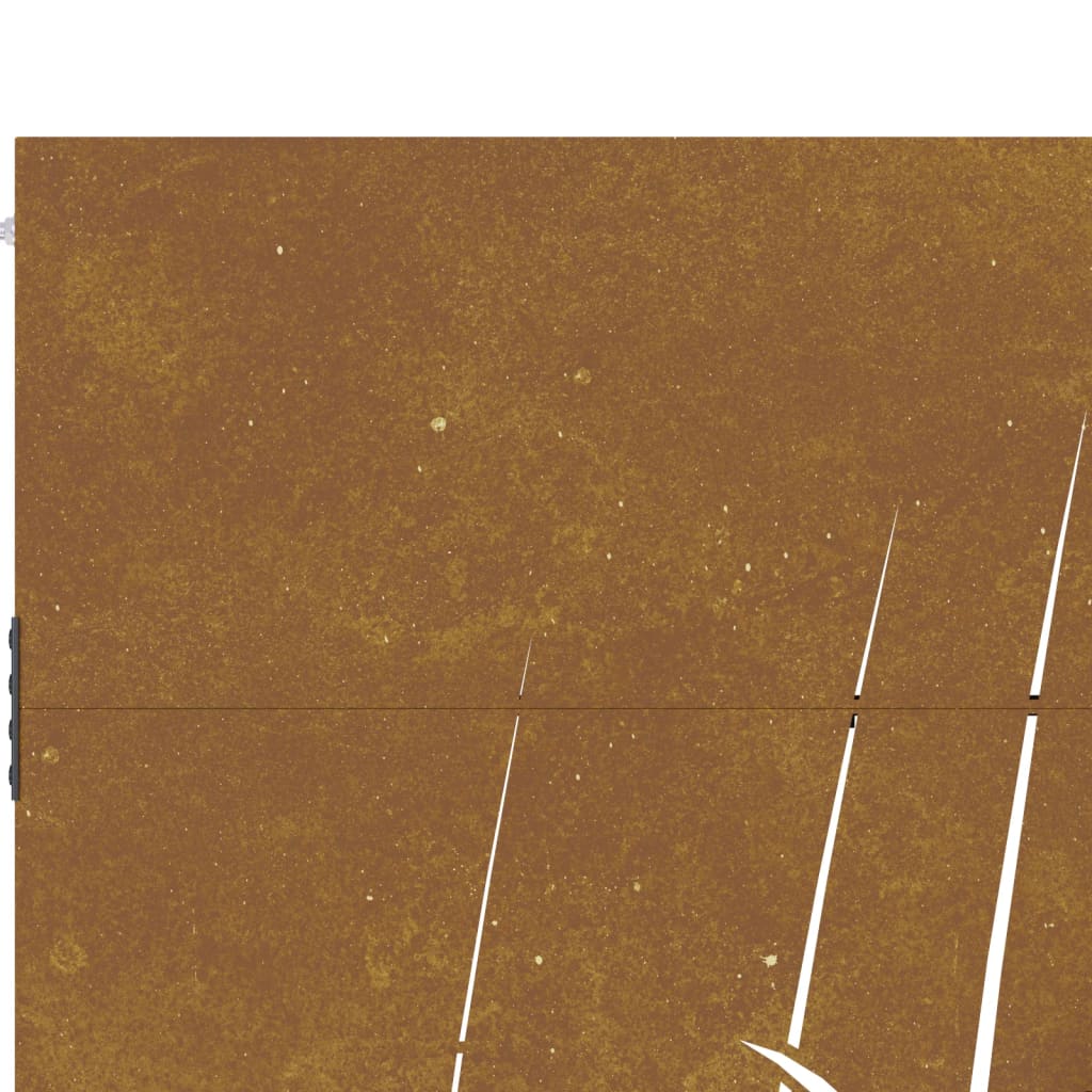 vidaXL Portail de jardin 85x175 cm acier corten conception d'herbe