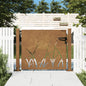 vidaXL Portail de jardin 105x80 cm acier corten conception d'herbe