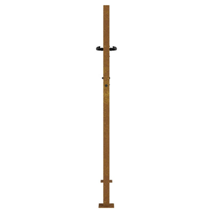 vidaXL Portail de jardin 105x155 cm acier corten design de bambou