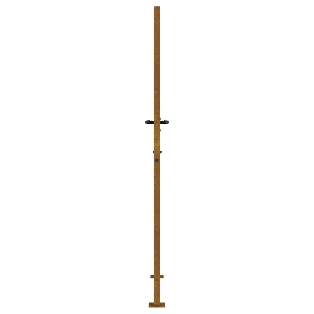 vidaXL Portail de jardin 105x180 cm acier corten design de bambou