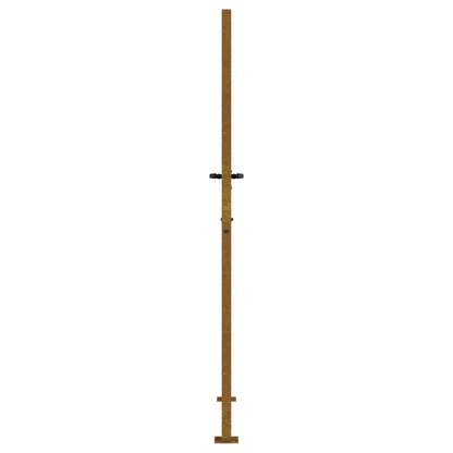vidaXL Portail de jardin 105x180 cm acier corten design de bambou