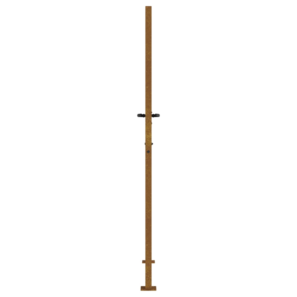 vidaXL Portail de jardin 105x205 cm acier corten design de bambou