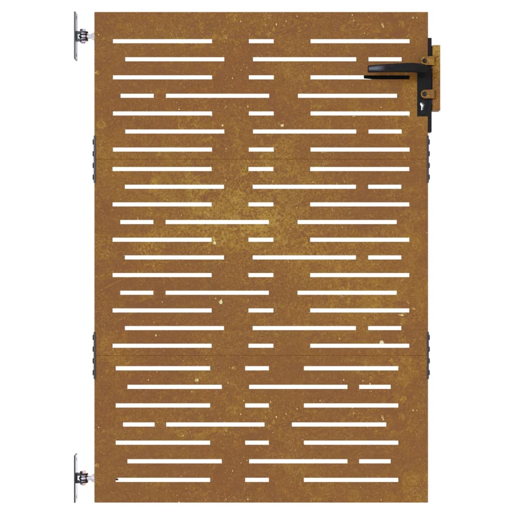 vidaXL Portail de jardin 85x150 cm acier corten conception de carré