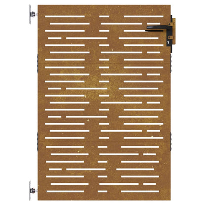 vidaXL Portail de jardin 85x150 cm acier corten conception de carré
