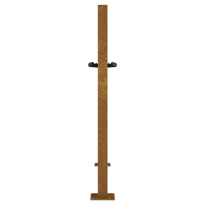 vidaXL Portail de jardin 105x80 cm acier corten conception de carré