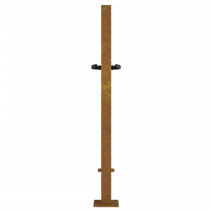 vidaXL Portail de jardin 105x105 cm acier corten conception de carré