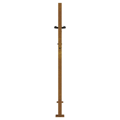 vidaXL Portail de jardin 105x130 cm acier corten conception de carré